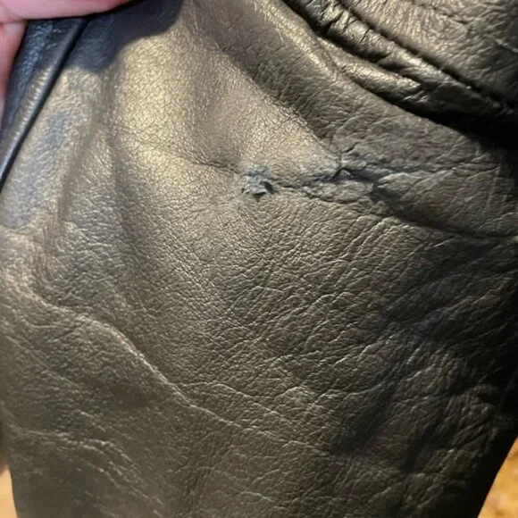 Vintage Berman's Leather 80's Motorcycle Jacket Size Small - Picture 9 of 16